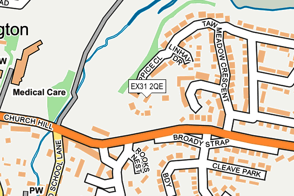 EX31 2QE map - OS OpenMap – Local (Ordnance Survey)