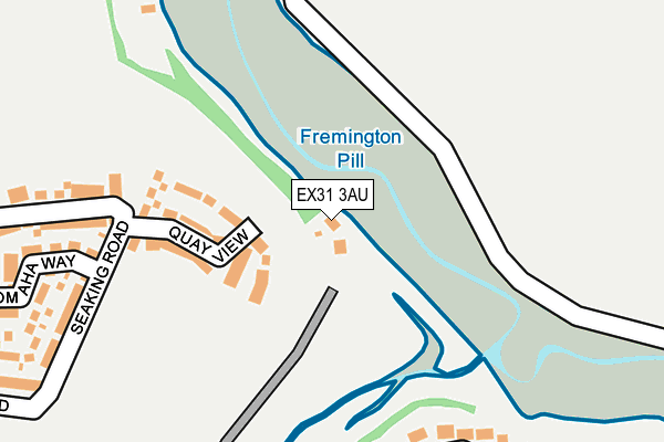 EX31 3AU map - OS OpenMap – Local (Ordnance Survey)