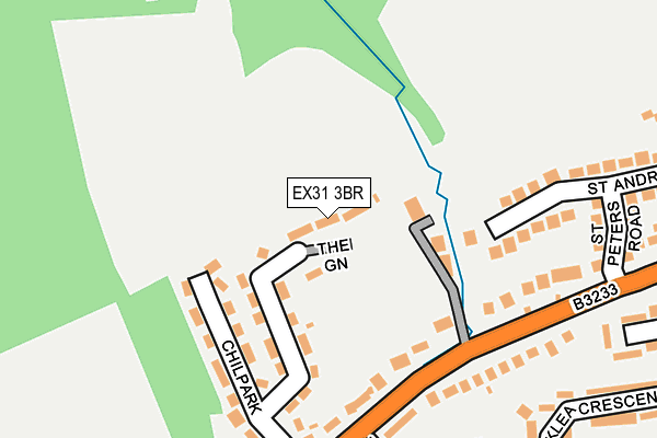 EX31 3BR map - OS OpenMap – Local (Ordnance Survey)