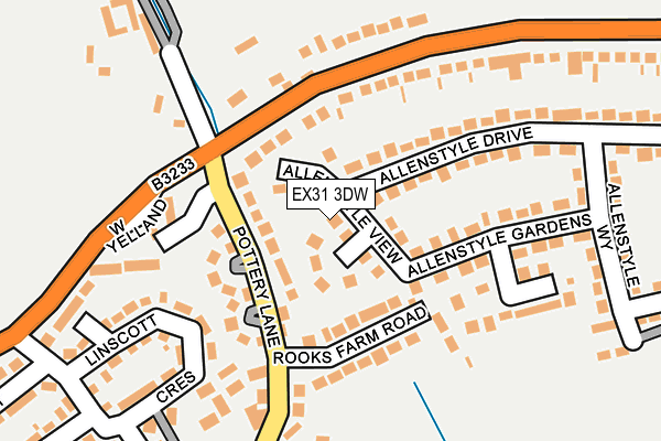 EX31 3DW map - OS OpenMap – Local (Ordnance Survey)