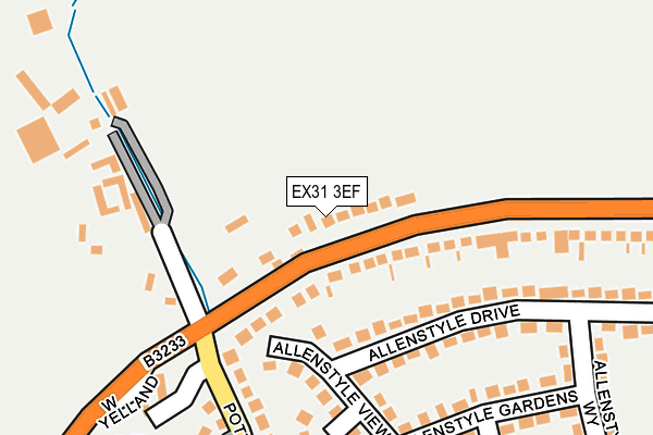 EX31 3EF map - OS OpenMap – Local (Ordnance Survey)