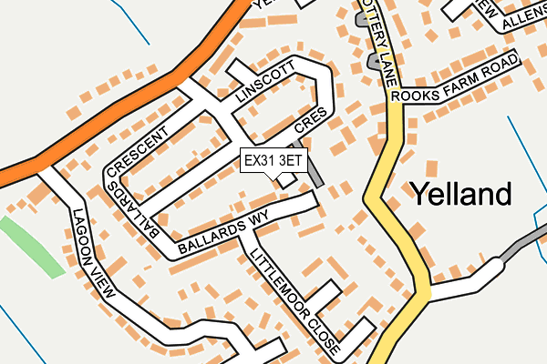 EX31 3ET map - OS OpenMap – Local (Ordnance Survey)