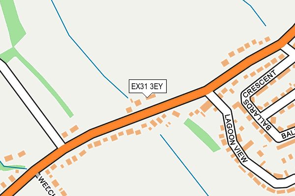EX31 3EY map - OS OpenMap – Local (Ordnance Survey)