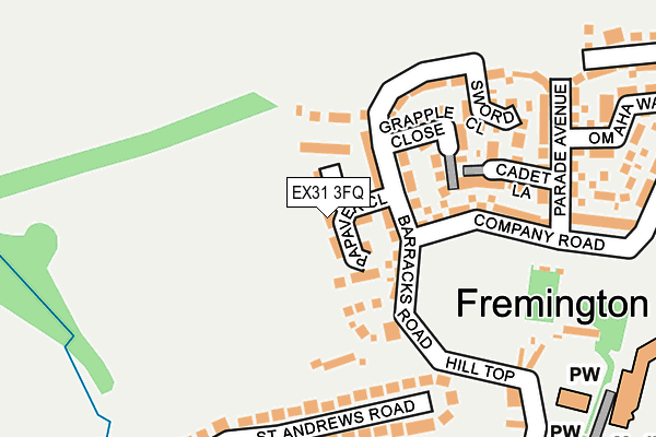 EX31 3FQ map - OS OpenMap – Local (Ordnance Survey)
