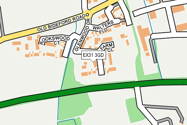 EX31 3GD map - OS OpenMap – Local (Ordnance Survey)