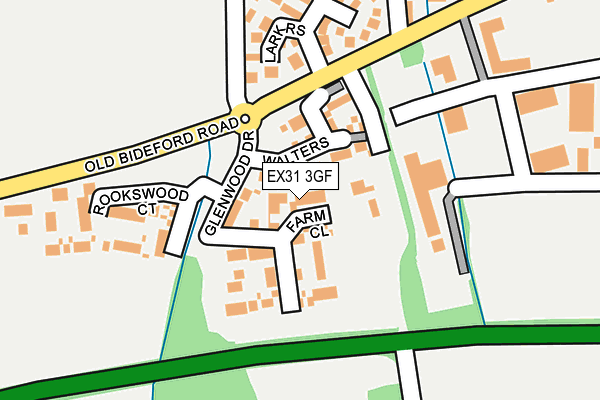 EX31 3GF map - OS OpenMap – Local (Ordnance Survey)