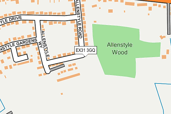 EX31 3GQ map - OS OpenMap – Local (Ordnance Survey)