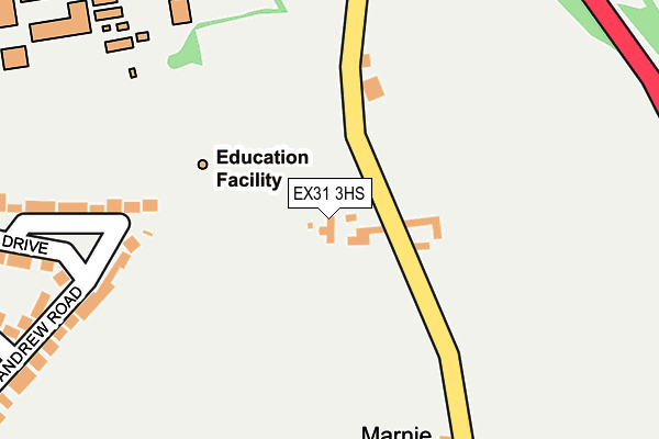 EX31 3HS map - OS OpenMap – Local (Ordnance Survey)