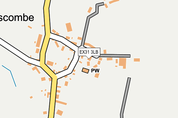 EX31 3LB map - OS OpenMap – Local (Ordnance Survey)