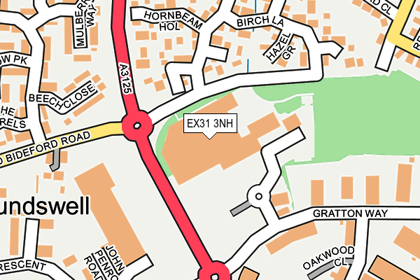 EX31 3NH map - OS OpenMap – Local (Ordnance Survey)