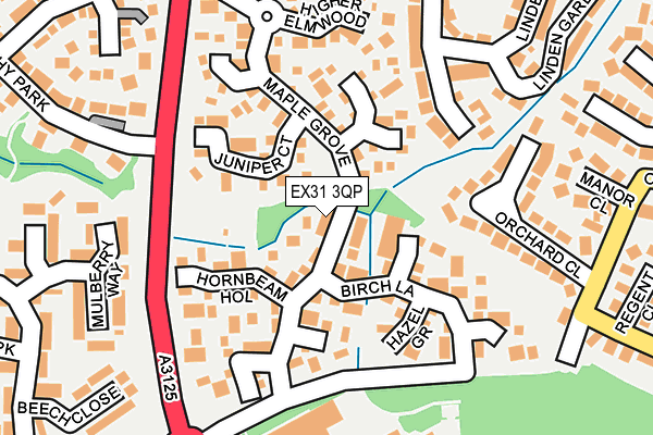 EX31 3QP map - OS OpenMap – Local (Ordnance Survey)