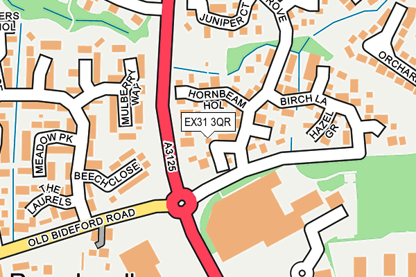 EX31 3QR map - OS OpenMap – Local (Ordnance Survey)
