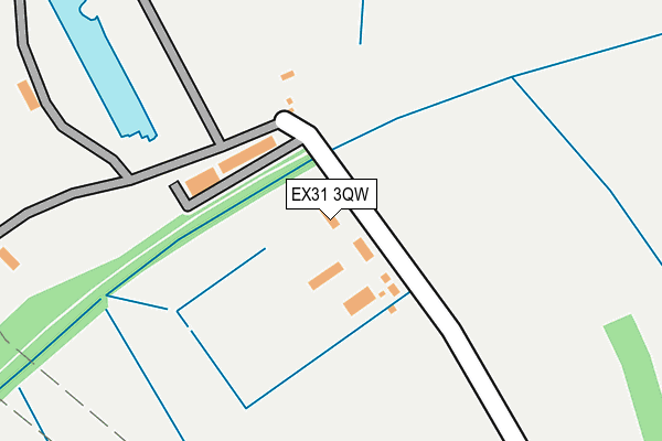 EX31 3QW map - OS OpenMap – Local (Ordnance Survey)