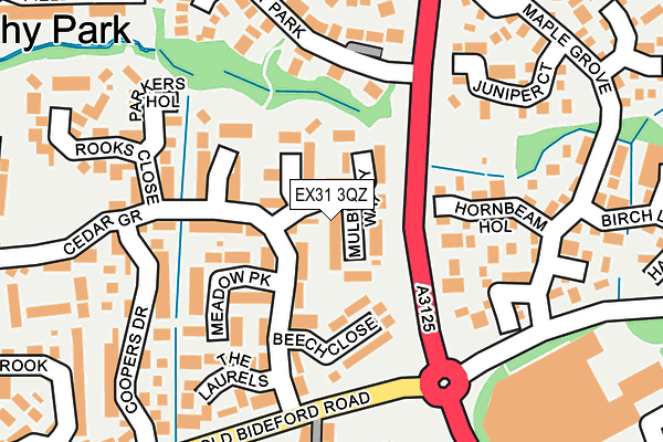 EX31 3QZ map - OS OpenMap – Local (Ordnance Survey)