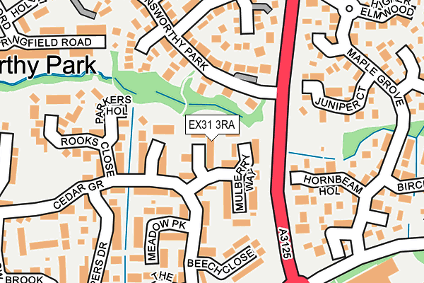 EX31 3RA map - OS OpenMap – Local (Ordnance Survey)
