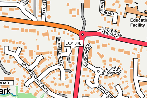 EX31 3RE map - OS OpenMap – Local (Ordnance Survey)