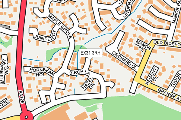 EX31 3RH map - OS OpenMap – Local (Ordnance Survey)