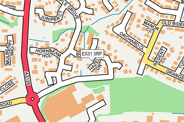 EX31 3RP map - OS OpenMap – Local (Ordnance Survey)