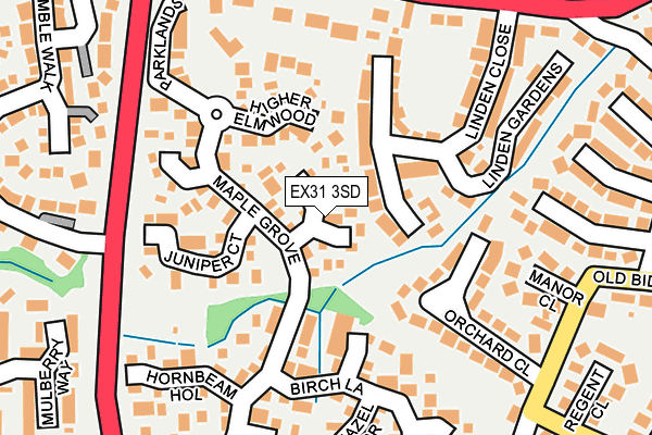 EX31 3SD map - OS OpenMap – Local (Ordnance Survey)