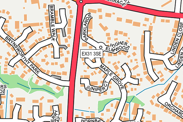 EX31 3SE map - OS OpenMap – Local (Ordnance Survey)