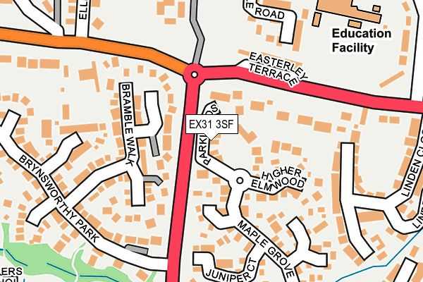 EX31 3SF map - OS OpenMap – Local (Ordnance Survey)