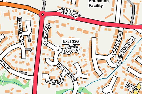 EX31 3SG map - OS OpenMap – Local (Ordnance Survey)