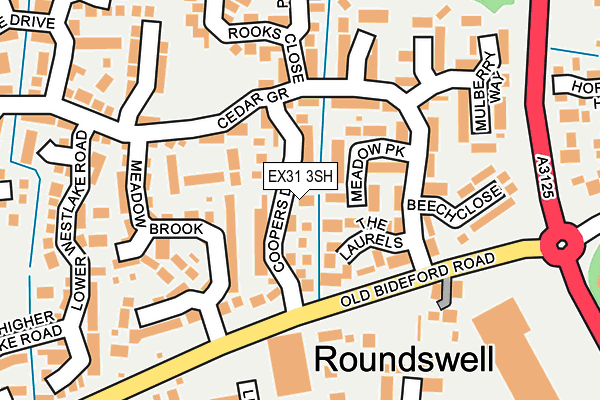 EX31 3SH map - OS OpenMap – Local (Ordnance Survey)