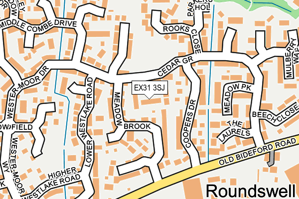 EX31 3SJ map - OS OpenMap – Local (Ordnance Survey)