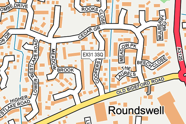 EX31 3SQ map - OS OpenMap – Local (Ordnance Survey)