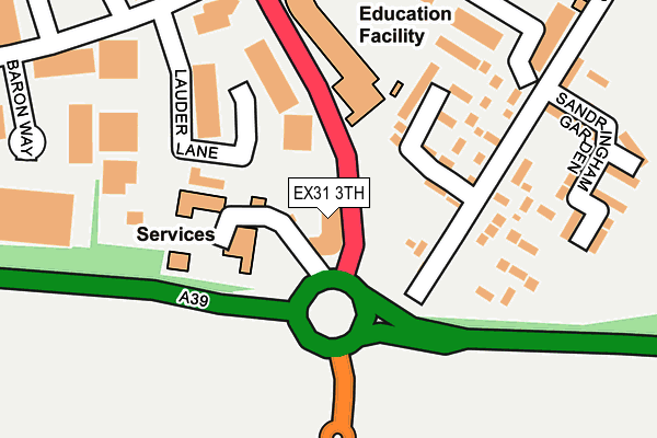 EX31 3TH map - OS OpenMap – Local (Ordnance Survey)