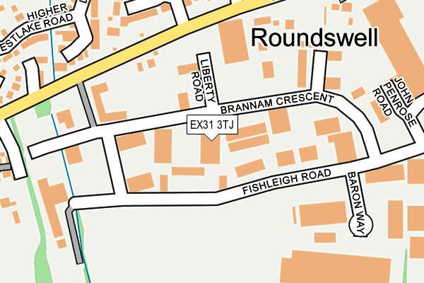 EX31 3TJ map - OS OpenMap – Local (Ordnance Survey)