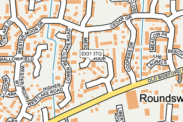 EX31 3TQ map - OS OpenMap – Local (Ordnance Survey)