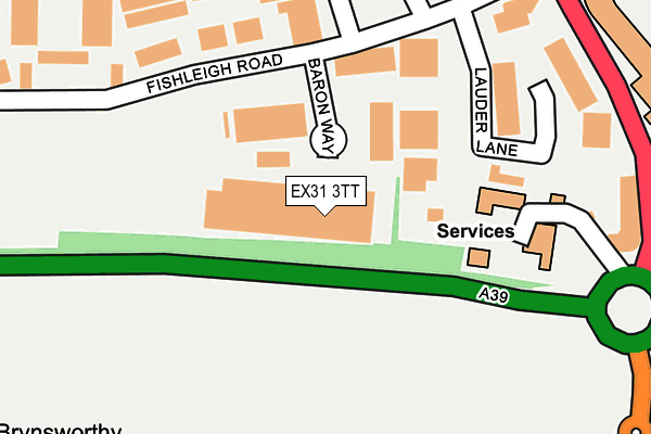 EX31 3TT map - OS OpenMap – Local (Ordnance Survey)