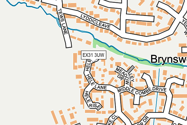 EX31 3UW map - OS OpenMap – Local (Ordnance Survey)