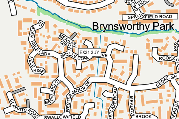 EX31 3UY map - OS OpenMap – Local (Ordnance Survey)