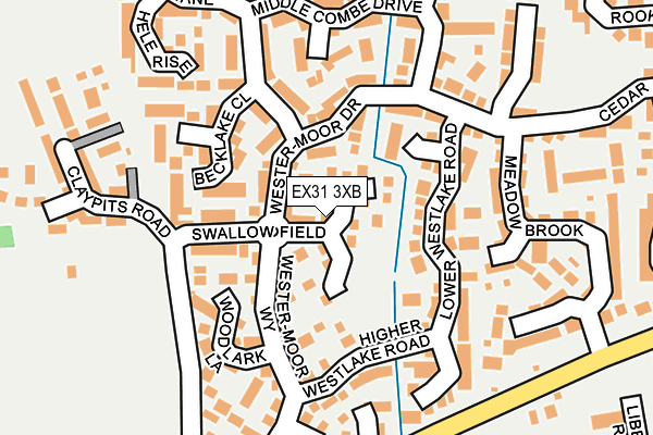 EX31 3XB map - OS OpenMap – Local (Ordnance Survey)