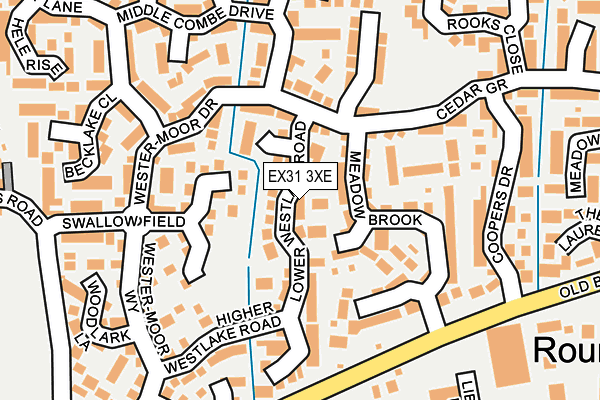 EX31 3XE map - OS OpenMap – Local (Ordnance Survey)