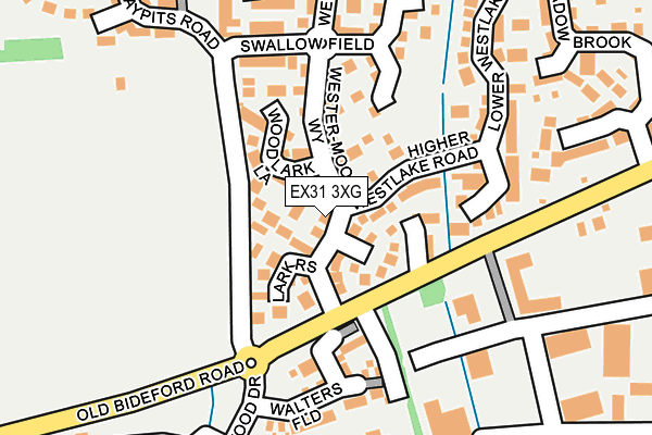 EX31 3XG map - OS OpenMap – Local (Ordnance Survey)