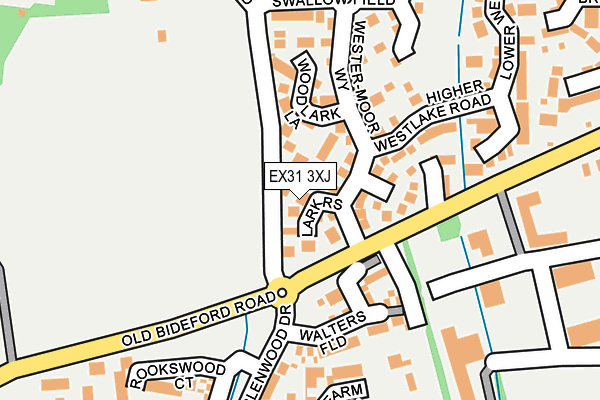 EX31 3XJ map - OS OpenMap – Local (Ordnance Survey)