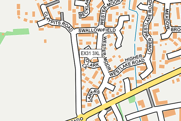 EX31 3XL map - OS OpenMap – Local (Ordnance Survey)