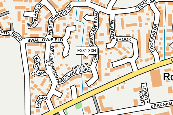 EX31 3XN map - OS OpenMap – Local (Ordnance Survey)