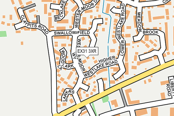 EX31 3XR map - OS OpenMap – Local (Ordnance Survey)