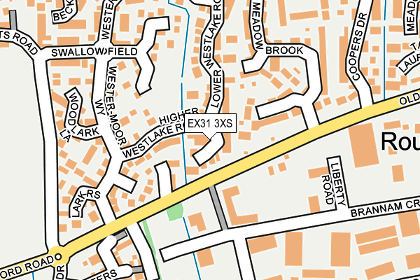 EX31 3XS map - OS OpenMap – Local (Ordnance Survey)