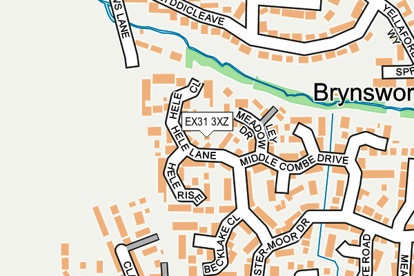 EX31 3XZ map - OS OpenMap – Local (Ordnance Survey)