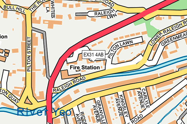 EX31 4AB map - OS OpenMap – Local (Ordnance Survey)