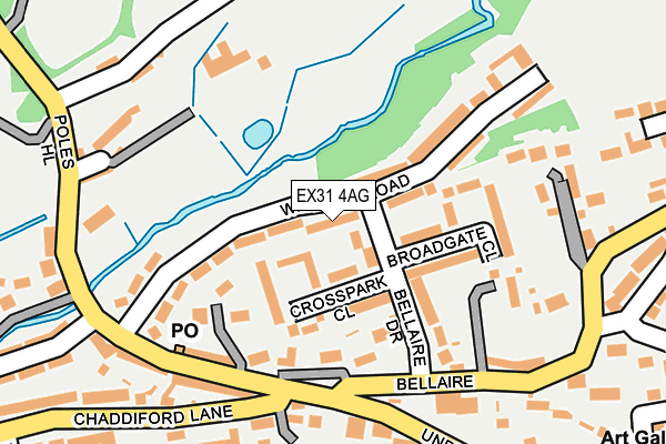 EX31 4AG map - OS OpenMap – Local (Ordnance Survey)