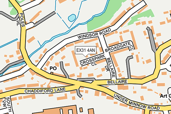 EX31 4AN map - OS OpenMap – Local (Ordnance Survey)