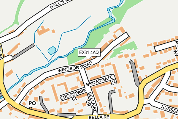 EX31 4AQ map - OS OpenMap – Local (Ordnance Survey)