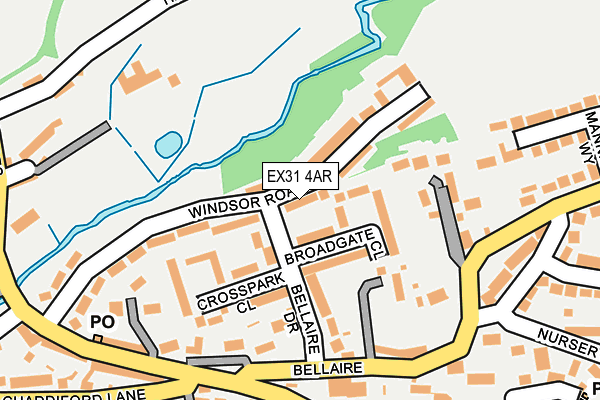 EX31 4AR map - OS OpenMap – Local (Ordnance Survey)