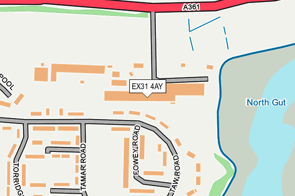 EX31 4AY map - OS OpenMap – Local (Ordnance Survey)